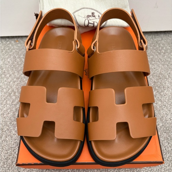 Authentic Hermes takara chypre gold Sandals 36 - Picture 2 of 13